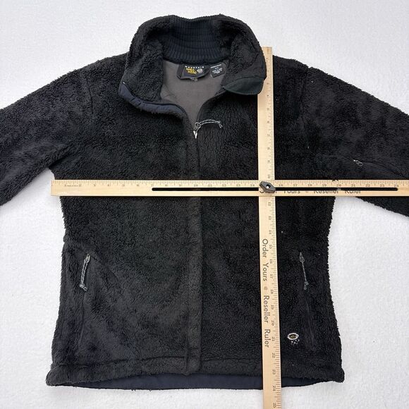 Mountain Hardwear Fleece Jacket Womens‎ Medium Black Sherpa Wind Stopper Hiking - Picture 10 of 12
